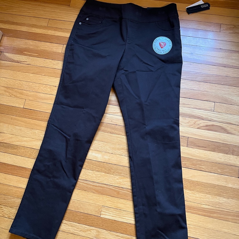 BRAND NWT INTRO STRETCH PULL-ON CHOCOLATE BROWN JEANS